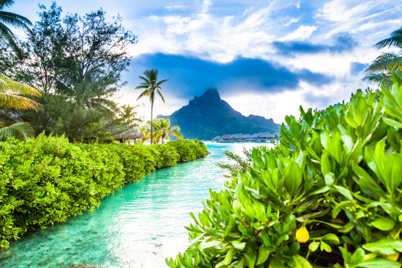 Access near-empty islands by ship. Pictured: Bora Bora, French Polynesia.