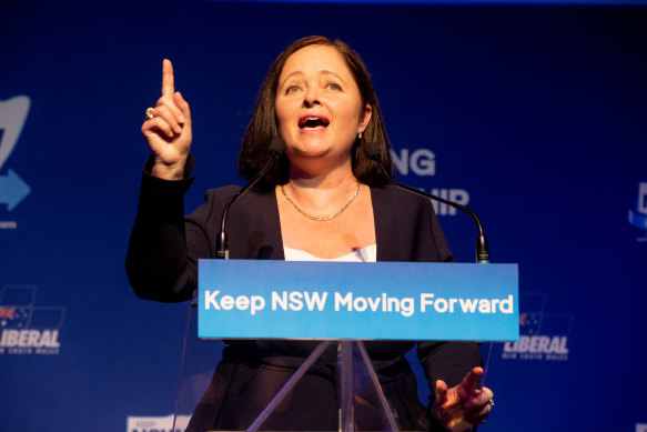 Member for Badgerys Creek, Tanya Davies, at the NSW Liberal Party campaign launch.
