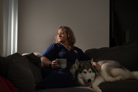 Healthcare workers such as Regina Spadavecchia have been on the front line of the pandemic for two years. 