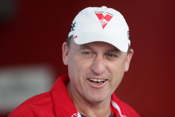 Swans coach John Longmire.