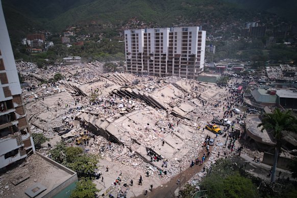 The devastation in Catia La Mar on Friday.