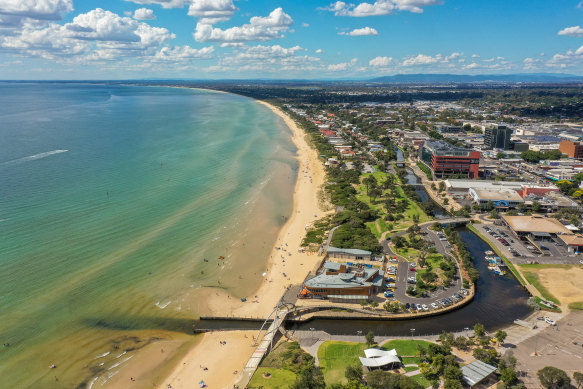 Long Island, a narrow stretch of land between Kananook Creek and Frankston Beach, is at the centre of a campaign against two proposed apartment towers.