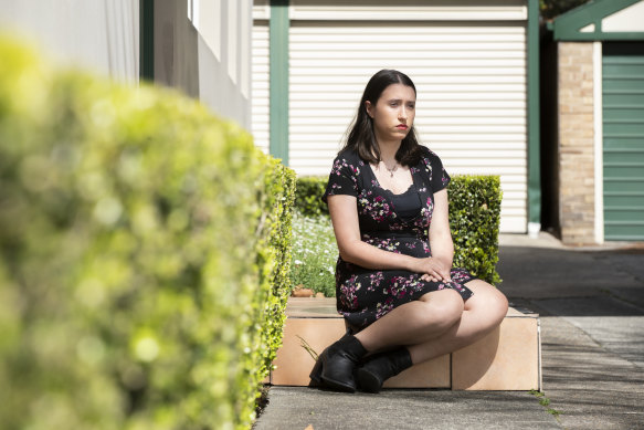 Margaret Thanos was in tears outside the chemist before having her AstraZeneca vaccination due to online misinformation.