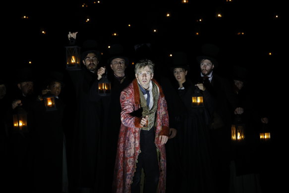 A scene from A Christmas Carol, starring David Wenham.