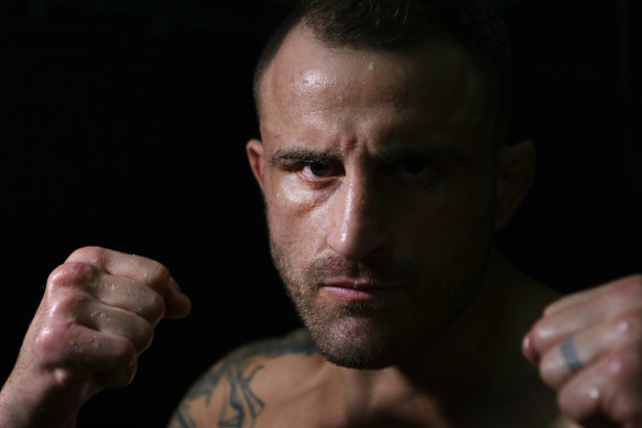Australian fighter Alex Volkanovski fights for a UFC belt on Sunday.