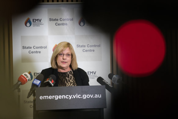 Victoria's Minister for Emergency Services, Lisa Neville, addressed the media on Tuesday, expressing concern about the UK COVID-19 variant.