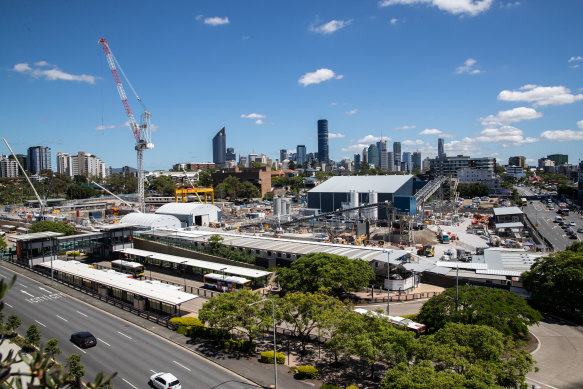 Deputy Premier Steven Miles says much of the above-ground concourse of the Gabba railway station may remain open space until after the 2032 Olympic Games.