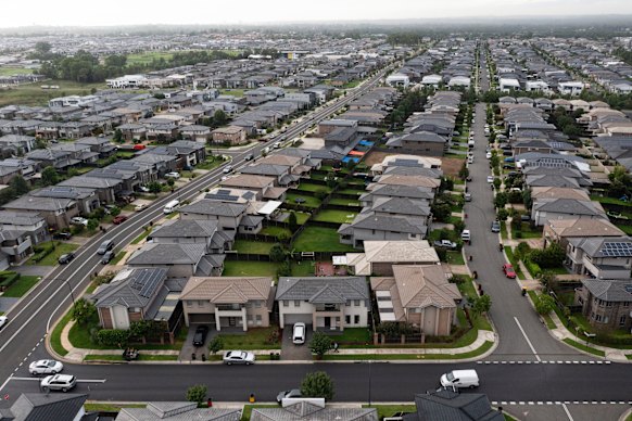 Housing in Schofields in Sydney’s northwest.