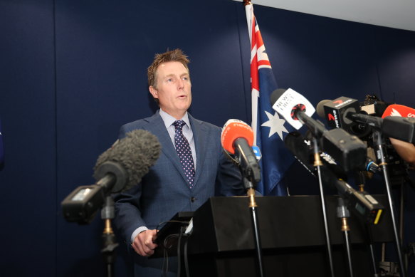 Attorney-General Christian Porter holds a press conference where he strongly denied rape allegations.