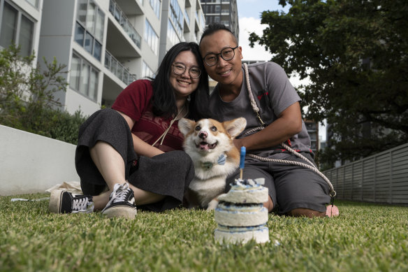 Jasmin Sun and Kiven Ng are celebrating their dog Mori’s first birthday.
