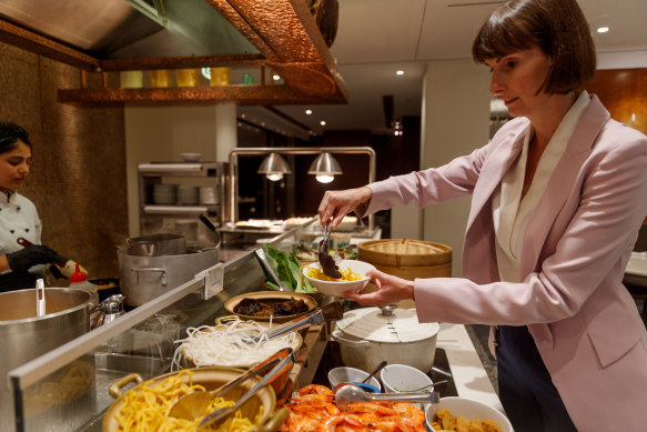 The Sheraton Grand Sydney Hyde Park’s buffet breakfast.