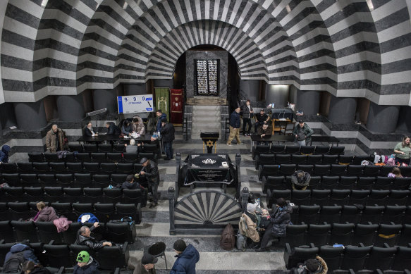 The Golden Rose Synagogue in Dnipro, Ukraine.