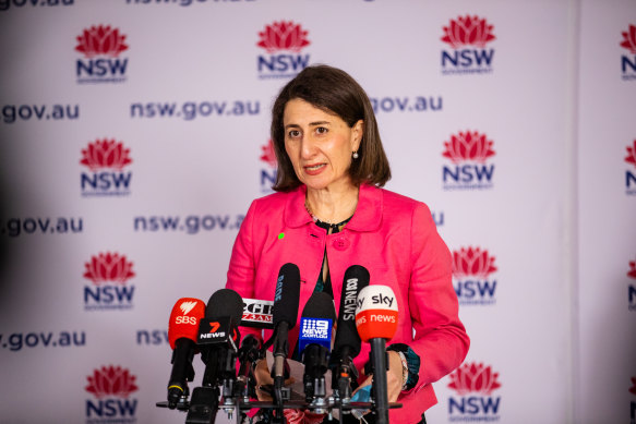 Gladys Berejiklian has offered her residents greater freedoms from Monday when the state hits its vaccination milestone. 
