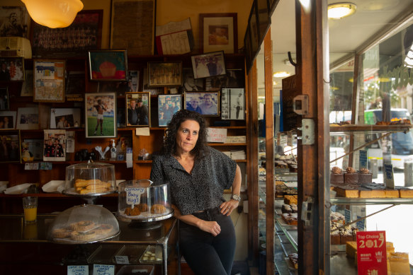 Nikki Laski, the owner of St Kilda stalwart Monarch Cakes, is struggling to trade.