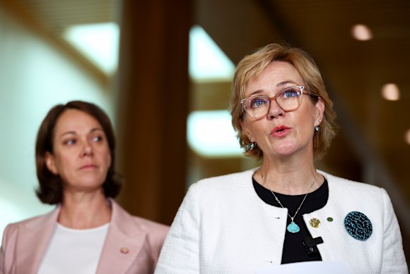 Independent MPs Sophie Scamps and Zali Steggall.
