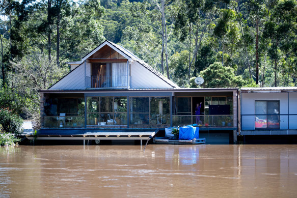 Wisemans Ferry on the Hawkesbury River on Wednesday. 