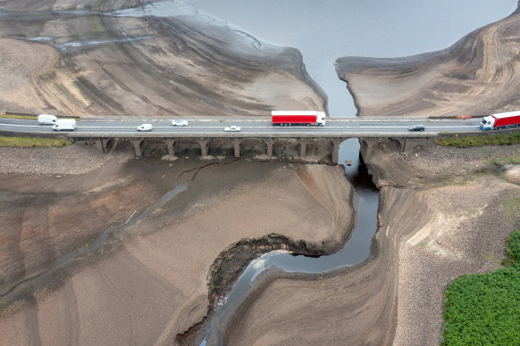 A reservoir in Glossop, England. 