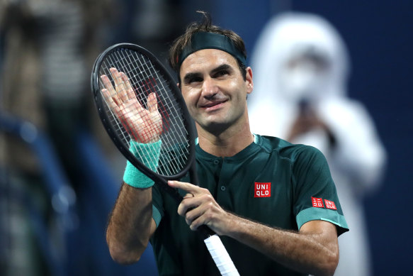 Roger Federer had not played since having knee surgery following last year’s Australian Open.