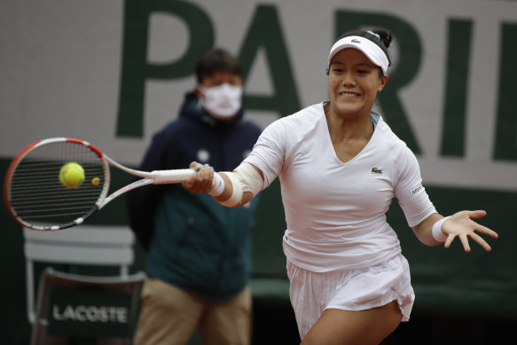 Kristie Ahn said playing Williams at her best was like facing a runaway train.