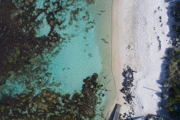 Outrageously enticing … Mettams Pool, near Trigg Beach.