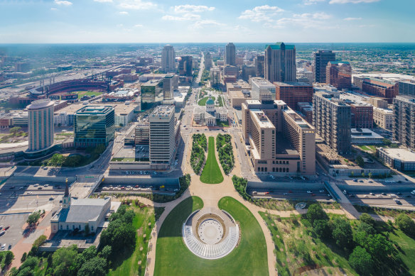 The view from the Gateway Arch.
