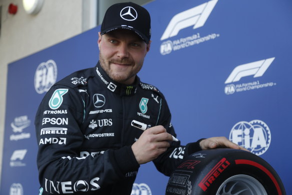 Valtteri Bottas will start on pole for the Mexican Grand Prix.