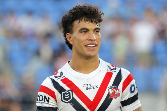 A few months ago Joseph Suaalii appeared on the outer at the Roosters, but he’s feeling the love again from the club.