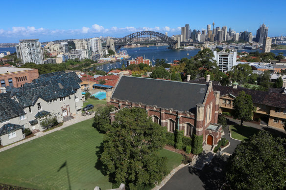 The Sydney Church of England Grammar School’s main campus in North Sydney.