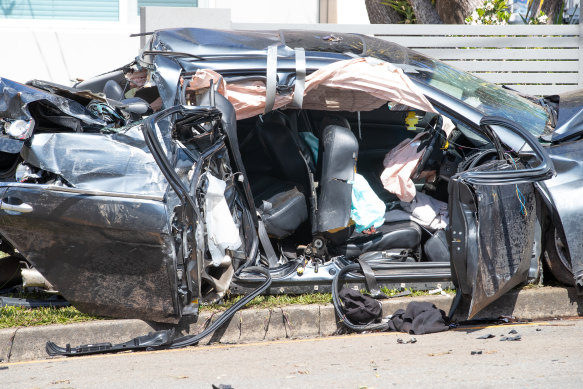 Five teens were injured after their car hit a pole in Beverly Hills, in Sydney’s south-west, in September 2022.