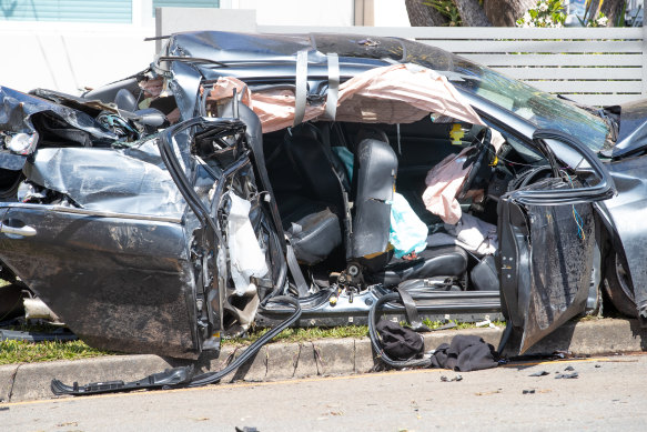 Five teens were injured after their car hit a pole in Beverly Hills, in Sydney’s south-west, early on Friday.