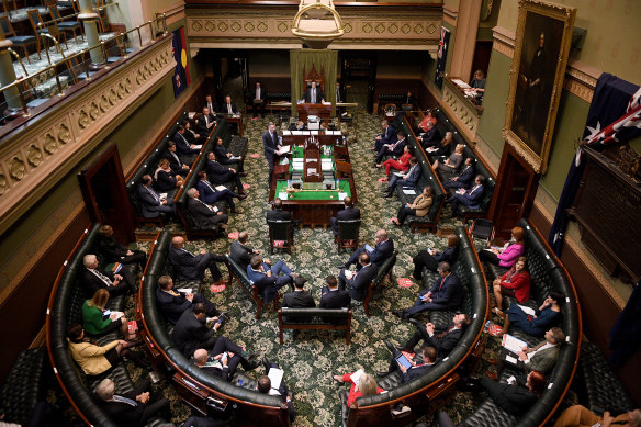 NSW Treasurer Dominic Perrottet delivers the 2021-22 NSW State Budget.
