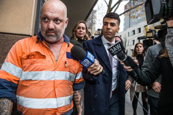 Jared Pilgren outside court on Tuesday.