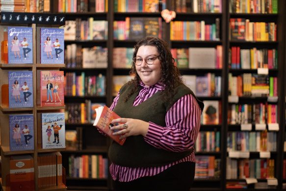 Anthea Bariamis, who became Simon & Schuster’s youngest publisher this year, specialises in signing romance
novels including Hannah Grace’s hit Maple Hill series.