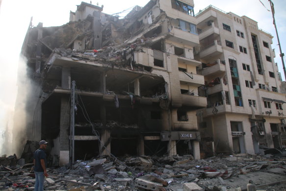 Buildings damaged and destroyed by Israeli airstrikes