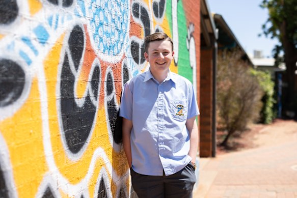Shannon Richards, a 14-year-old student in Dubbo.