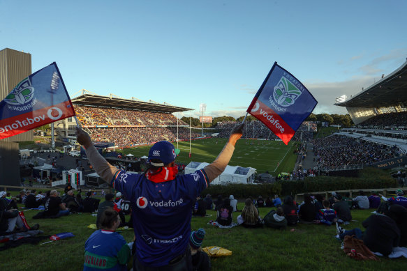 Mt Smart Stadium was sold out for the Warriors’ first game in Auckland in more than 1000 days.