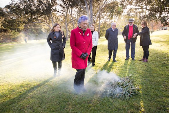 Professor Bourke at a ceremony for the announcement of commissioners.