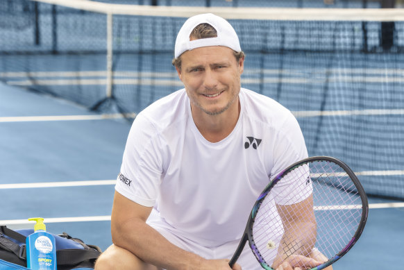 Lleyton Hewitt appearing for Bondi Sands.