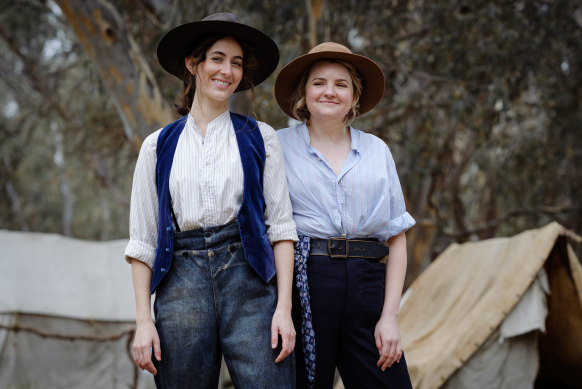 Claire Lovering (left) as Gert and Danielle Walker as Marigold in <i>Gold Diggers</i>.