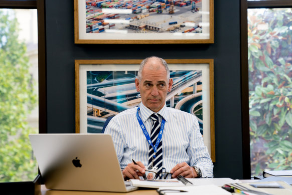 Rob Sitch as infrastructure boss Tony in Utopia. The comedy’s fifth season was made during the year.