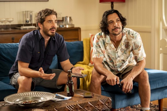 In Limbo stars Ryan Corr (left) and Bob Morley, who play best mates whose friendship takes an unexpected turn when one of them suddenly dies.