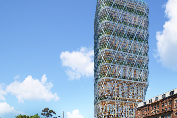 A render of Atlassian’s new headquarters in Sydney.