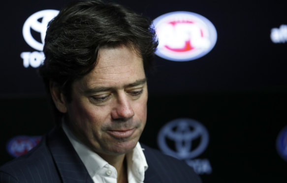 Trying to navigate the game away from a cliff’s edge: Gillon McLachlan.