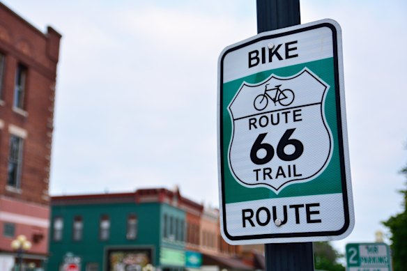 Bicycle Route 66 goes from Chicago to Santa Monica.