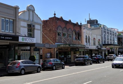 The strip of Military Road in Mosman that Woolworths wants to convert into a new supermarket.