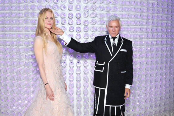 Nicole Kidman and Baz Luhrmann on the Met Gala red carpet earlier this year.