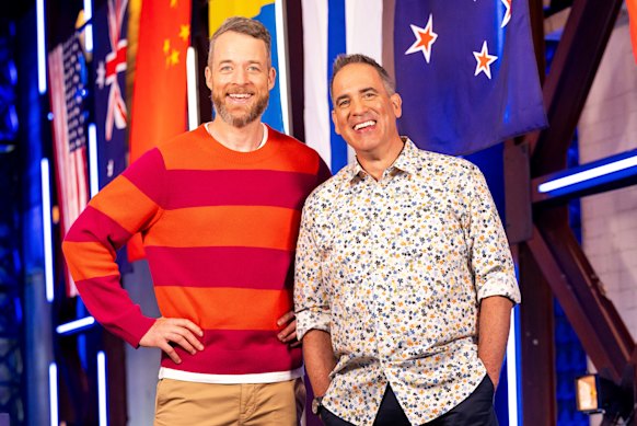 Hamish Blake and Ryan “Brickman” McNaught.
