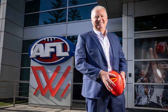 Greg Swann is one of Andrew Dillon’s key lieutenants. He moved AFL House midway through last season.