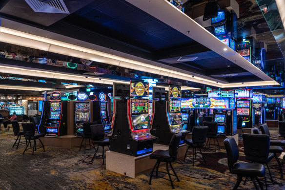 Poker machines at West HQ. 