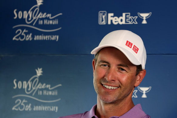 Adam Scott was speaking ahead of the Sony Open in Hawaii.